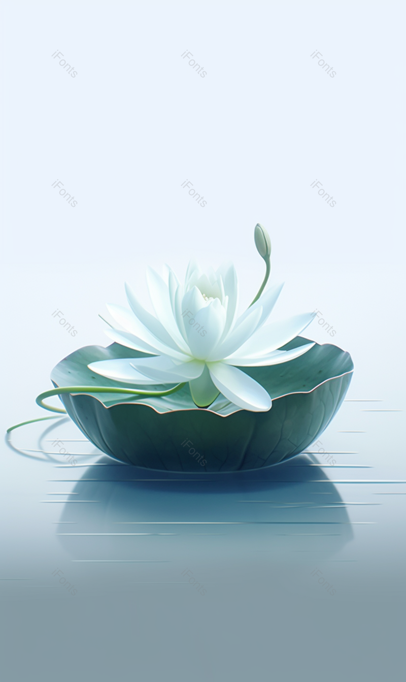 淡雅夏天荷花花盆盛开荷叶绿色晴天晴朗插画,插画/手绘图,插画/手绘图库,插画/手绘图下载,插画/手绘